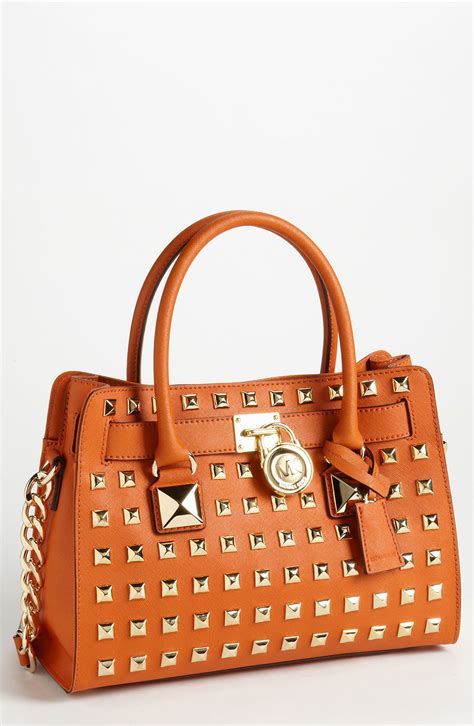 michael kors hamilton handbag nordstrom|Michael Kors Hamilton studded bag.